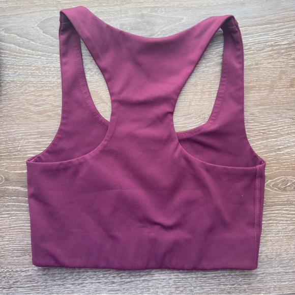Girlfriend Collective Womens Plum Paloma Racerback Long Line Sports Bra Size XS - Picture 4 of 4